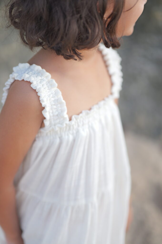 Smocked Dress - Ivory - Image 3