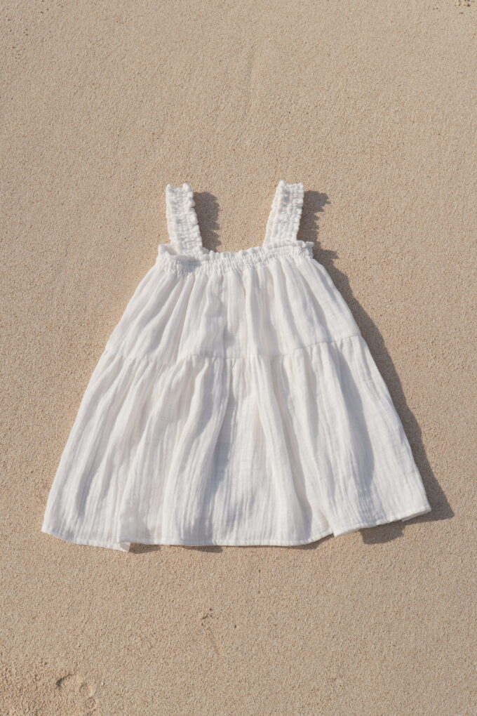 Smocked Dress - Ivory - Image 4