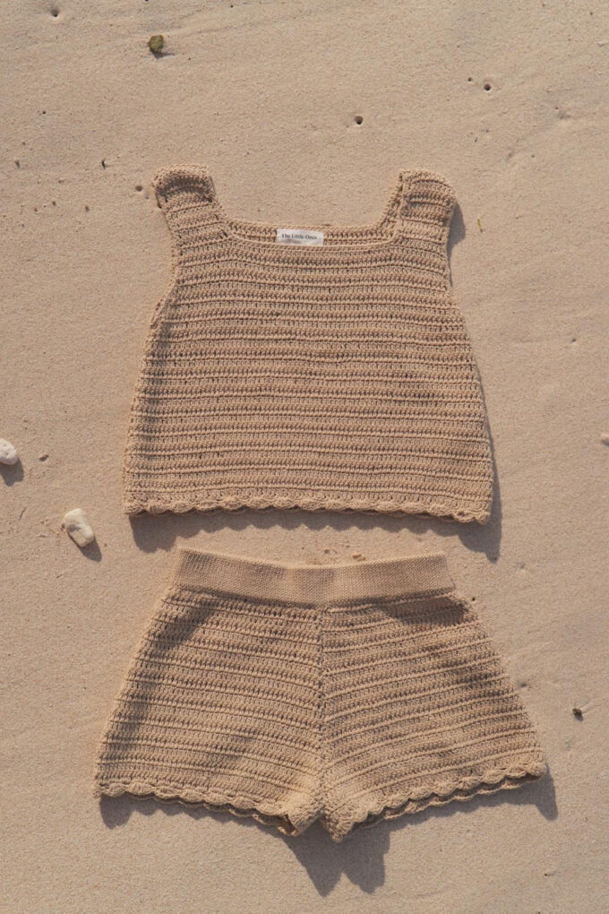 Taupe Crochet Set - Image 3